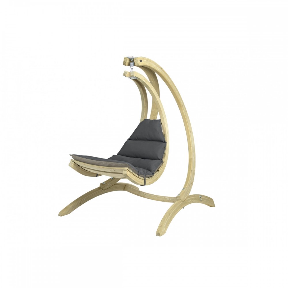 Αιώρα κάθισμα Swing Chair με ανθρακί μαξιλάρι 73x116x177 εκ