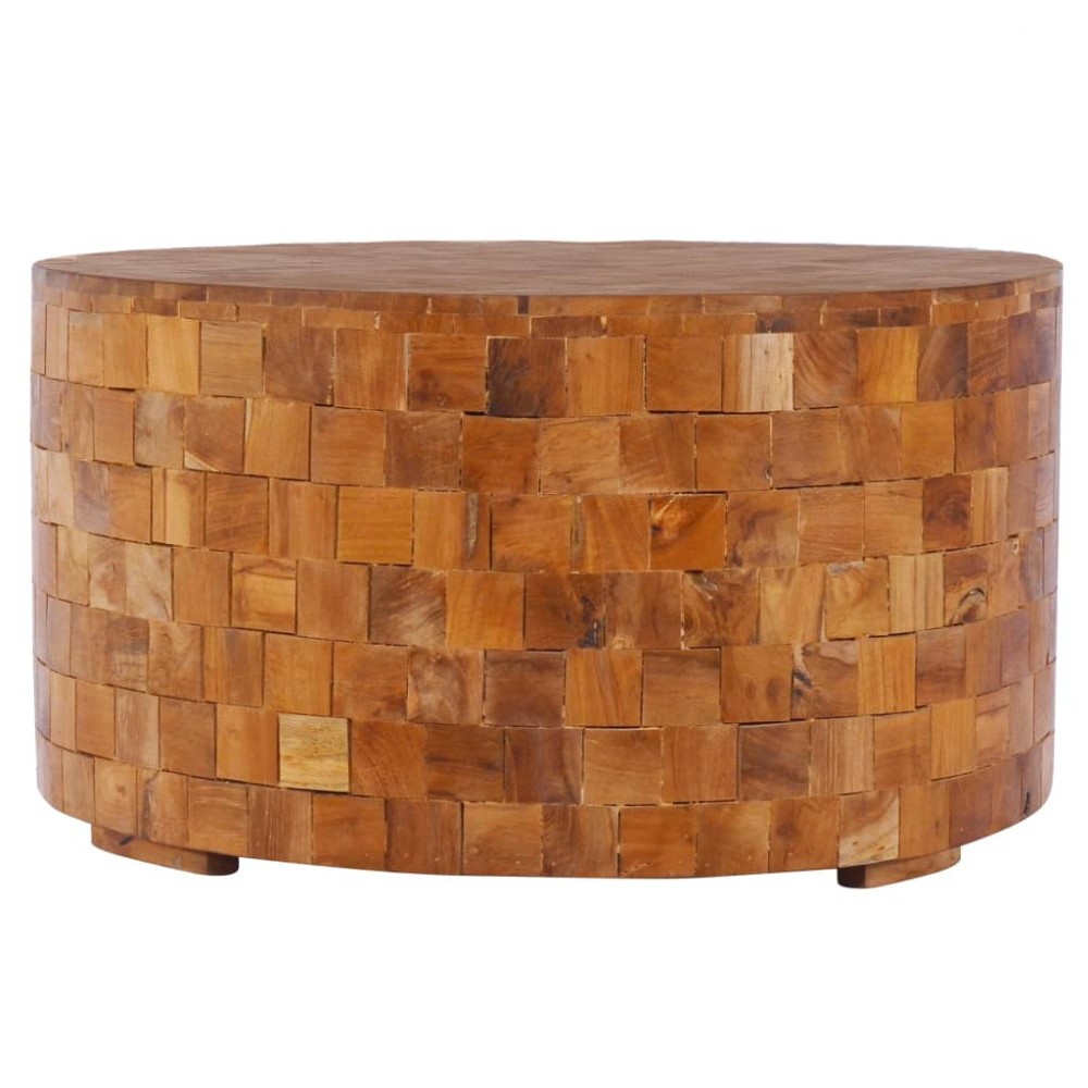 Τραπεζάκι σαλονιού από μασίφ ξύλο teak 60x60x35 εκ