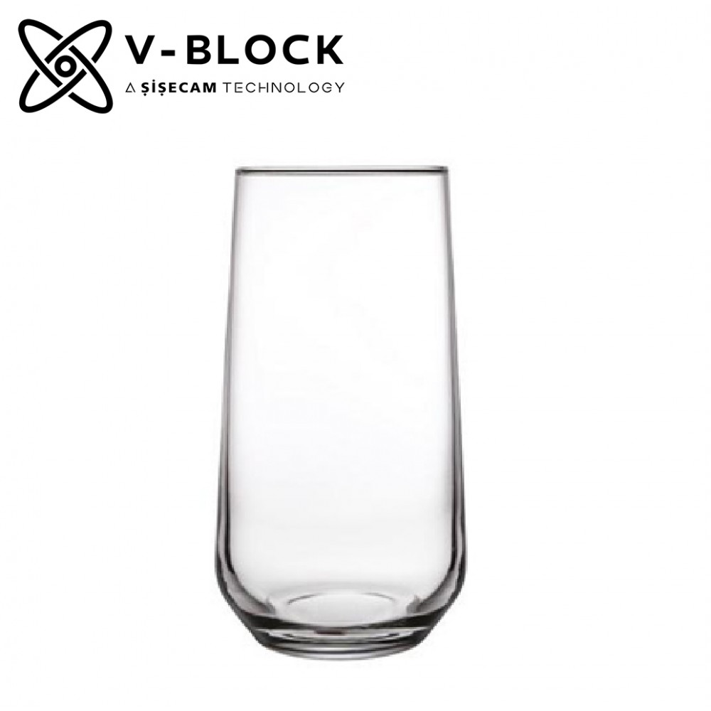 Allegra V-Block ποτήρια νερού ή ποτού με αντιβακτηριακές ιδιότητες σετ των έξι 8x15 εκ