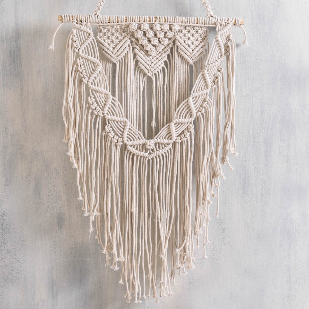 Boho διακοσμητικό τοίχου Amarosa macrame 50x50 εκ