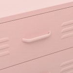 Συρταριέρα Ροζ 80 x 35 x 101,5 εκ. από Ατσάλι