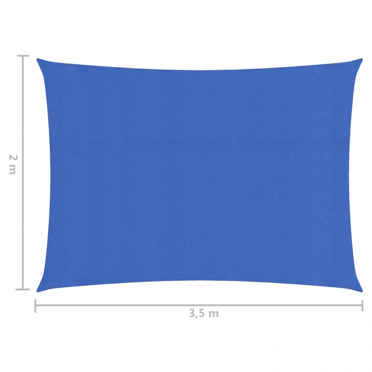 Πανί Σκίασης Μπλε 2 x 3,5 μ. 160 γρ./μ² από HDPE