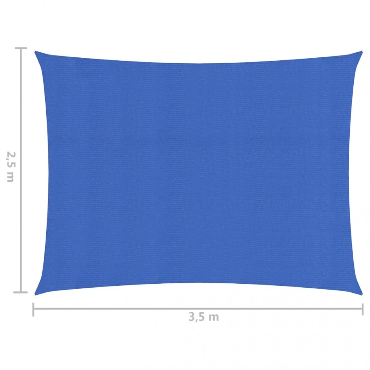 Πανί Σκίασης Μπλε 2,5 x 3,5 μ. 160 γρ./μ² από HDPE