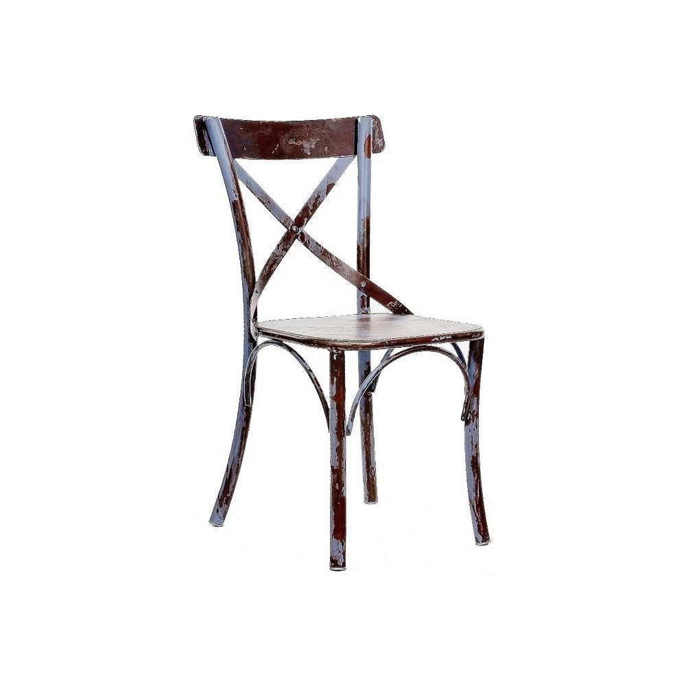 Agata rustik μεταλλική καρέκλα σε διάφορα χρώματα 53x43x88 εκ