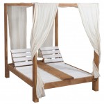 Ξύλινο daybed διπλό 198x155x198 εκ