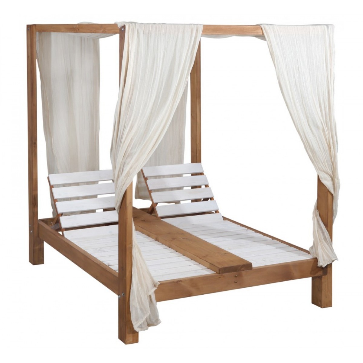 Ξύλινο daybed διπλό 198x155x198 εκ