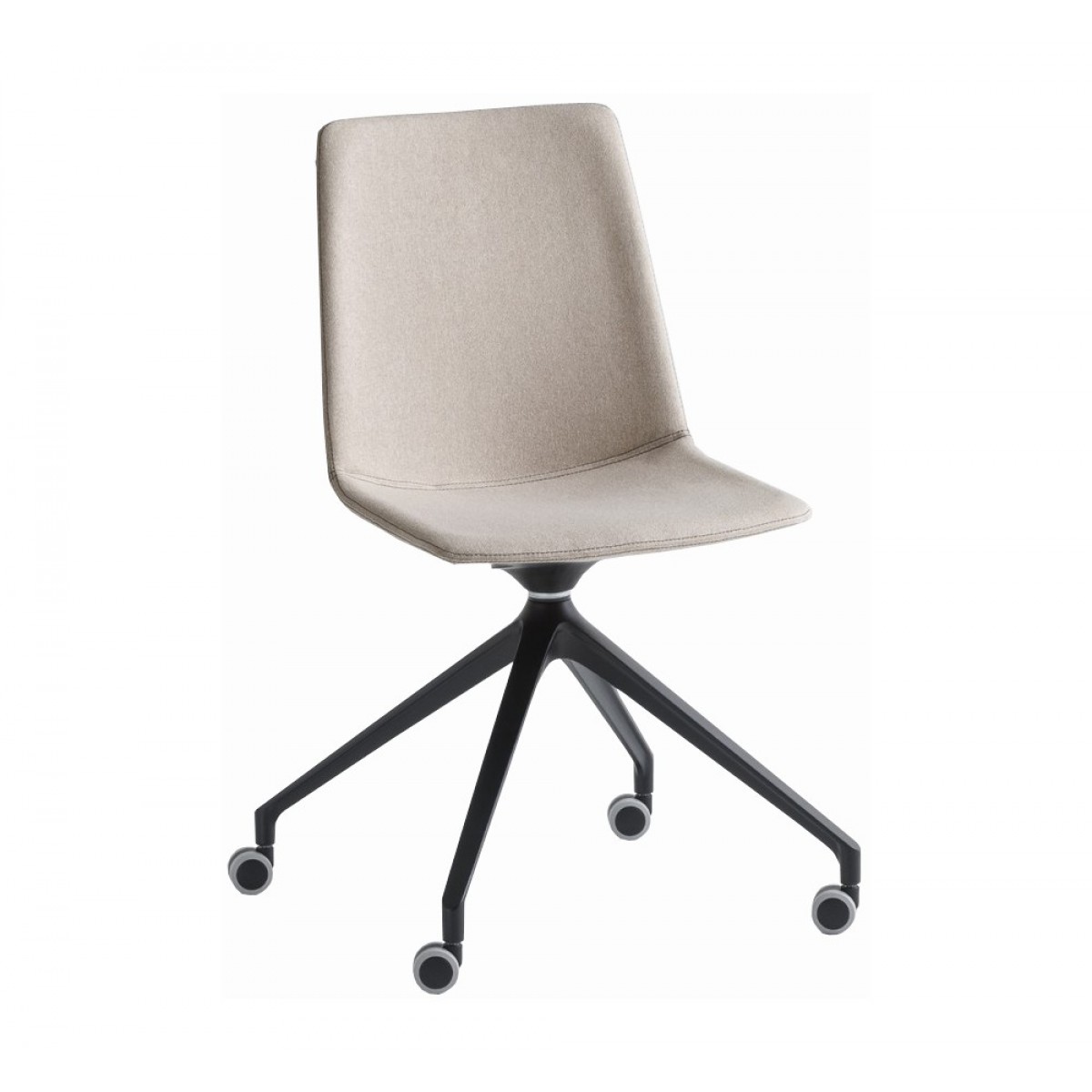 Akami upholstered καρέκλα γραφείου μεταλλική τροχήλατη 72.5x72.5x83.5 εκ