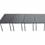 Xl μεταλλικό πτυσσόμενο τραπέζι 121.9x76x74.3 εκ
