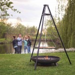 BBGRILL Ψησταριά/Grill με Τρίποδο BBQ TRIPOD Μαύρη 172 εκ.