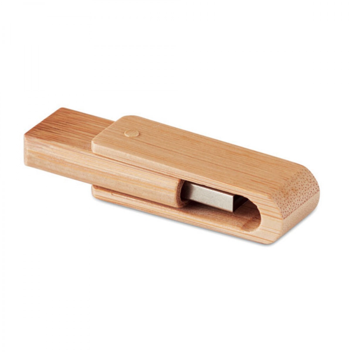 Bamboo Casing USB μονάδα αποθήκευσης σε φυσική απόχρωση 6.4 εκ