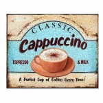 Cappuccino Retro Πίνακας Χειροποίητος