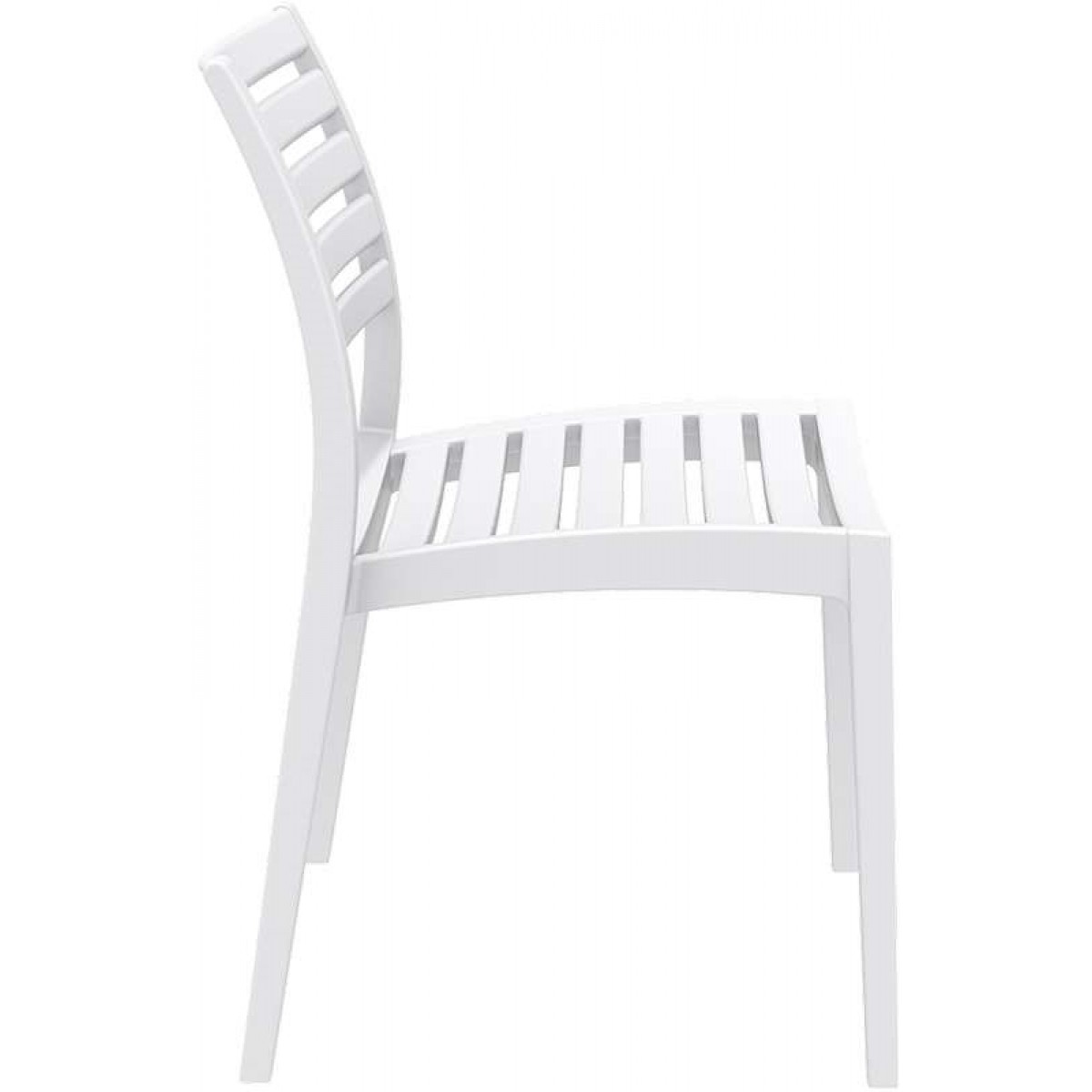 Ares στοιβαζόμενη καρέκλα πολυπροπυλενίου σε λευκό χρώμα 48x58x82 εκ