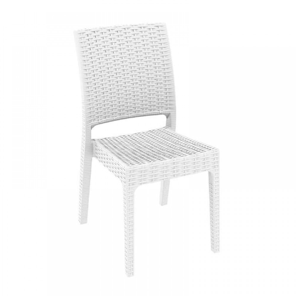 Florida λευκή καρέκλα από πολυπροπυλένιο 45x52x87 εκ