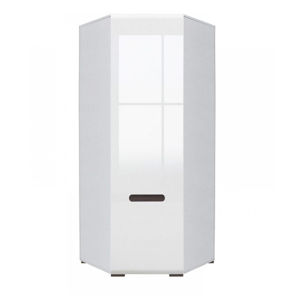 New York γωνιακή ντουλάπα από MDF σε λευκό χρώμα 84,5x84,5x210 εκ