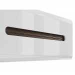 New York επιτοίχια ραφιέρα από MDF σε λευκό χρώμα με πορτάκι 105x35x41 εκ