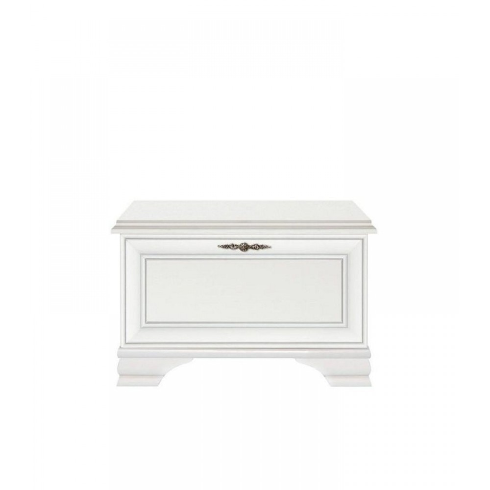 Paris παπουτσοθήκη από MDF σε λευκό χρώμα με ένα ντουλάπι 80x35x50 εκ