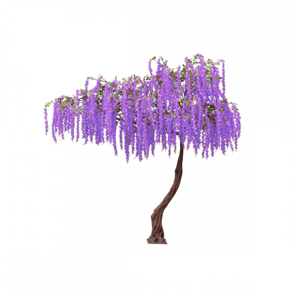 Blossom τεχνητό δέντρο γλυσίνια μωβ 340 εκ