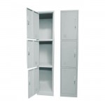 Locker με 3 ράφια μεταλλικό 38x45x185cm γκρι