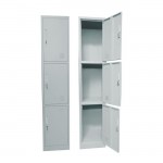 Locker με 3 ράφια μεταλλικό 38x45x185cm γκρι