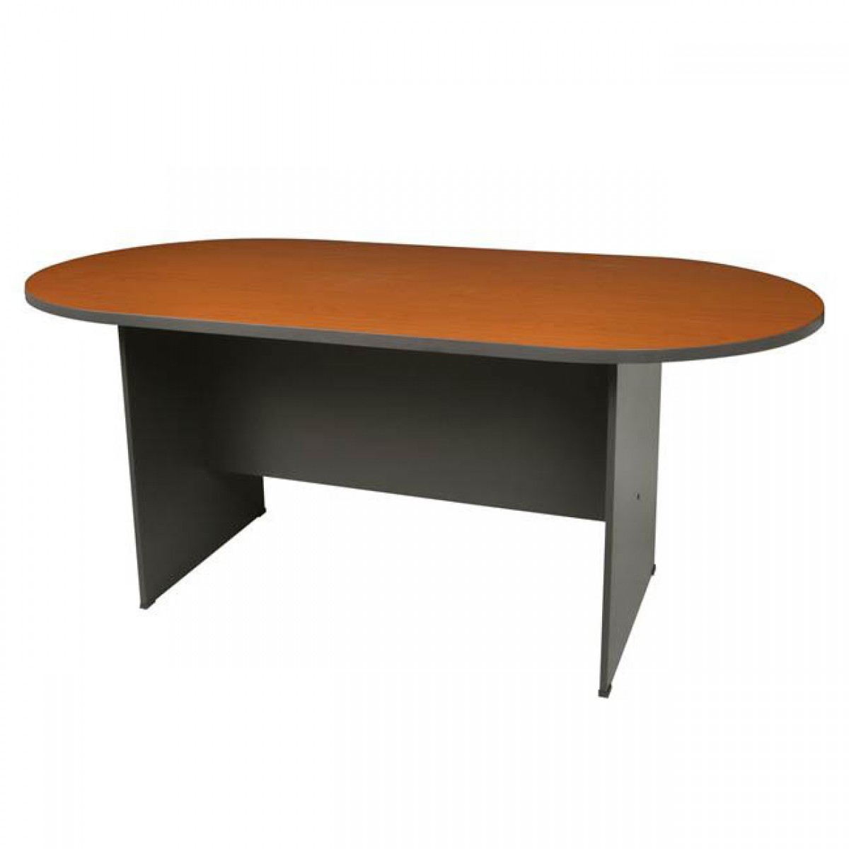 Συνεδρίου oval τραπέζι 240x120cm dg cherry