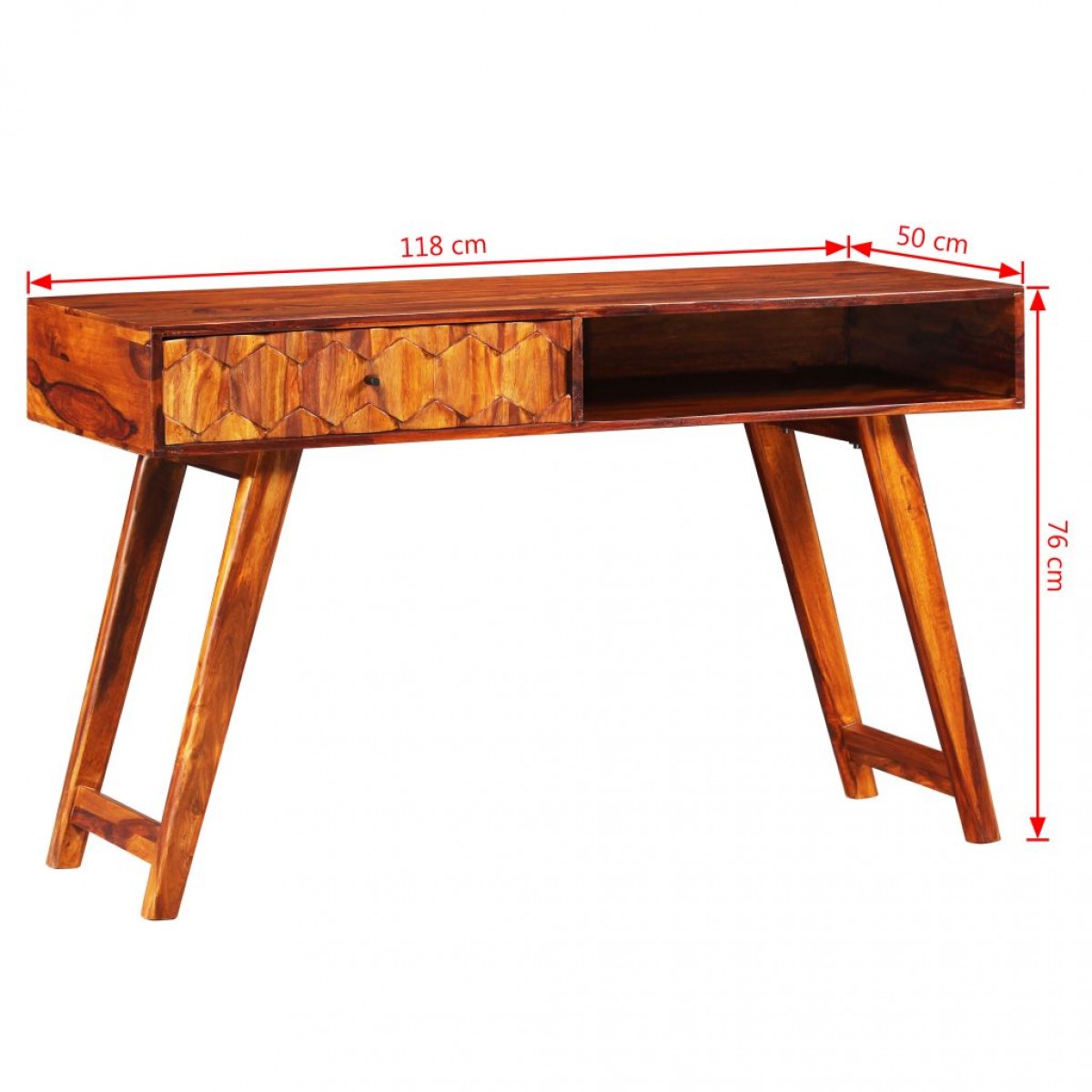 Γραφείο 118 x 50 x 76 εκ. από Μασίφ Ξύλο Sheesham