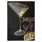 Bombay Cocktails Here-Ξύλινος Πίνακας 20 x 30 cm