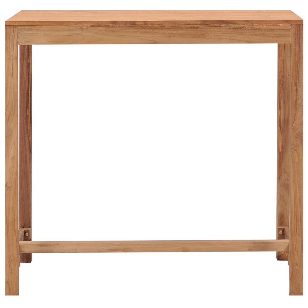 Τραπέζι μπαρ κήπου από μασίφ ξύλο teak 110x60x105 εκ