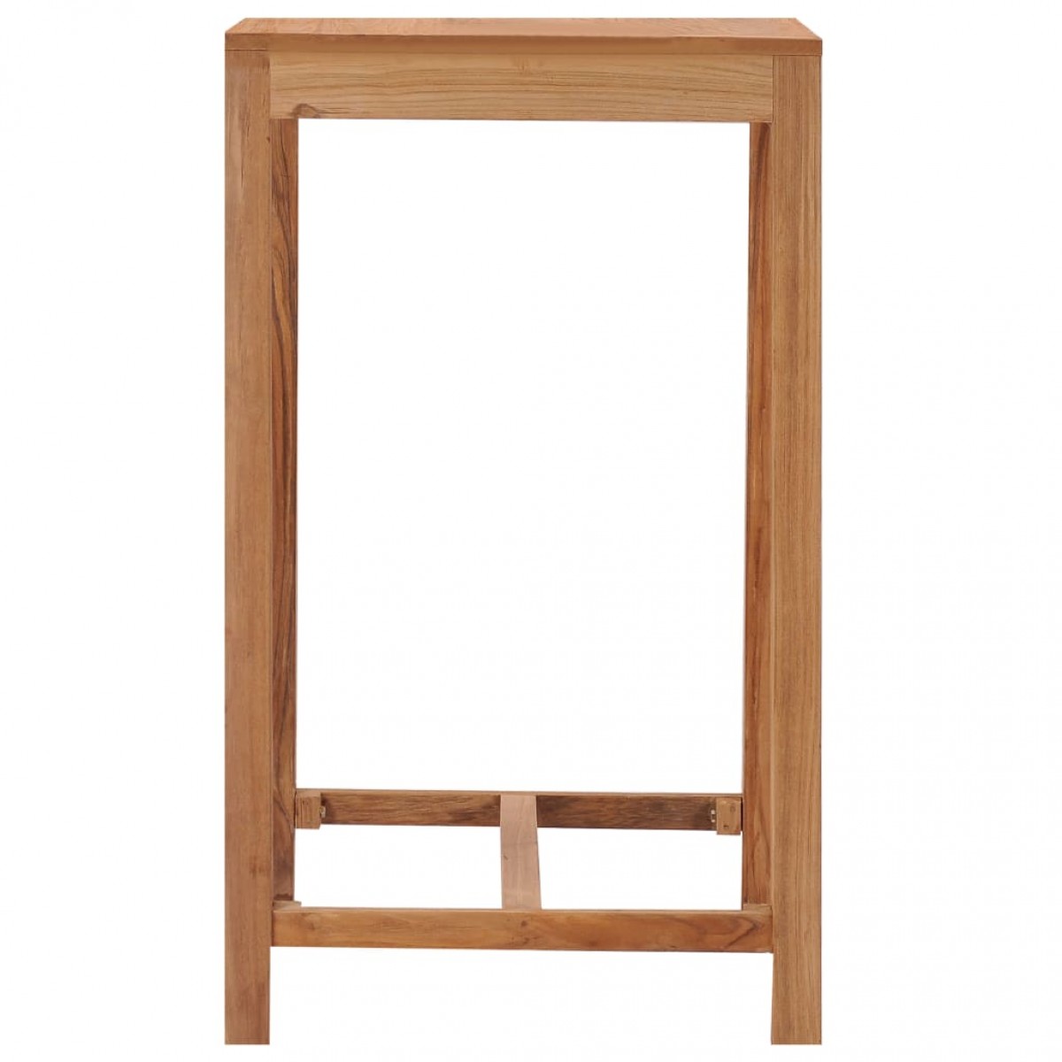 Τραπέζι μπαρ κήπου από μασίφ ξύλο teak 60x60x105 εκ