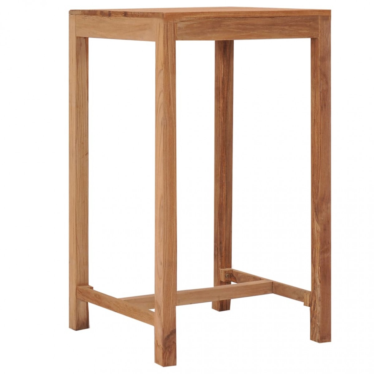 Τραπέζι μπαρ κήπου από μασίφ ξύλο teak 60x60x105 εκ