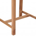 Τραπέζι μπαρ κήπου από μασίφ ξύλο teak 60x60x105 εκ