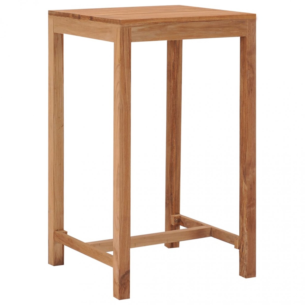 Τραπέζι μπαρ κήπου από μασίφ ξύλο teak 60x60x105 εκ