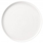 Good mood πορσελάνινο πιάτο ρηχό step λευκό στρογγυλό σετ των έξι τεμαχίων 26 εκ