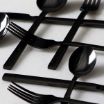 Divine μαχαίρι φαγητού σε μαύρο χρώμα σετ των δώδεκα τεμαχίων 24 εκ