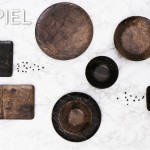 Pine wood πιατέλα ορθογώνιο σετ είκοσι τέσσερα τεμάχια 32.5x26.5 εκ