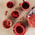 Pomegranate Essentials φλυτζάνι και πιατάκι καπουτσίνο σετ των έξι 14x8 εκ